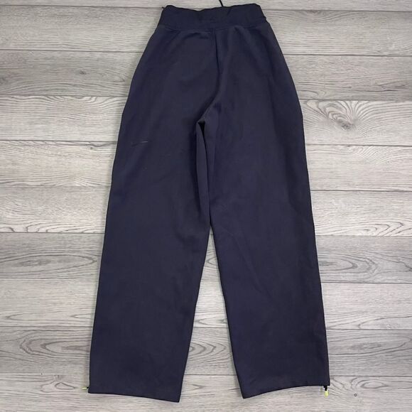 Nike Women Size S Black Pink Sportswear Tech Pack Fleece Wide Leg Sweatpants Gym - Picture 12 of 17